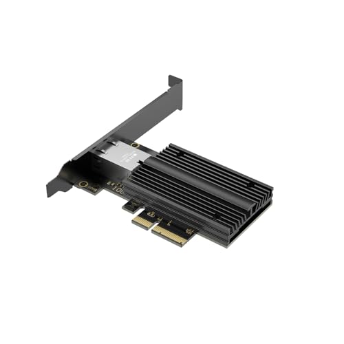 QFly 10G PCIe Network Card PCIe, 10 Gigabit Ethernet Adapter with AQC113 Controller, 10Gb RJ45 Port NIC Card, Supports Windows10/11/Windows Server/Linux
