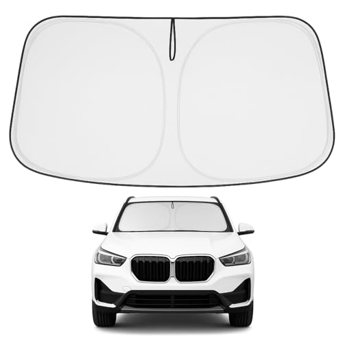 Image of Proadsy 2026 Upgrade Front Windshield Sun Shade Foldable Sunshade Protector Custom Fit 2016-2022 BMW X1 F48 Accessories