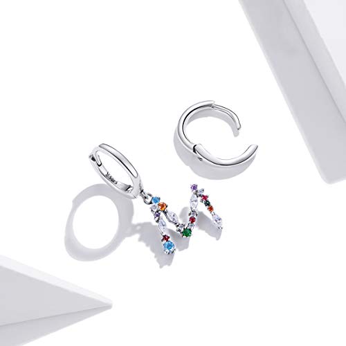Pendientes de aro Huggie de plata con circonitas el regalo ideal para niñas 4