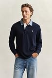 GANT REG Chambray Heavy Rugger Rugger, niebieski (Evening Blue), 4XL