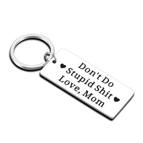 ZZP Dont Do Stupid ShitKeychain Mom, Teen Girl Stocking Stuffers
