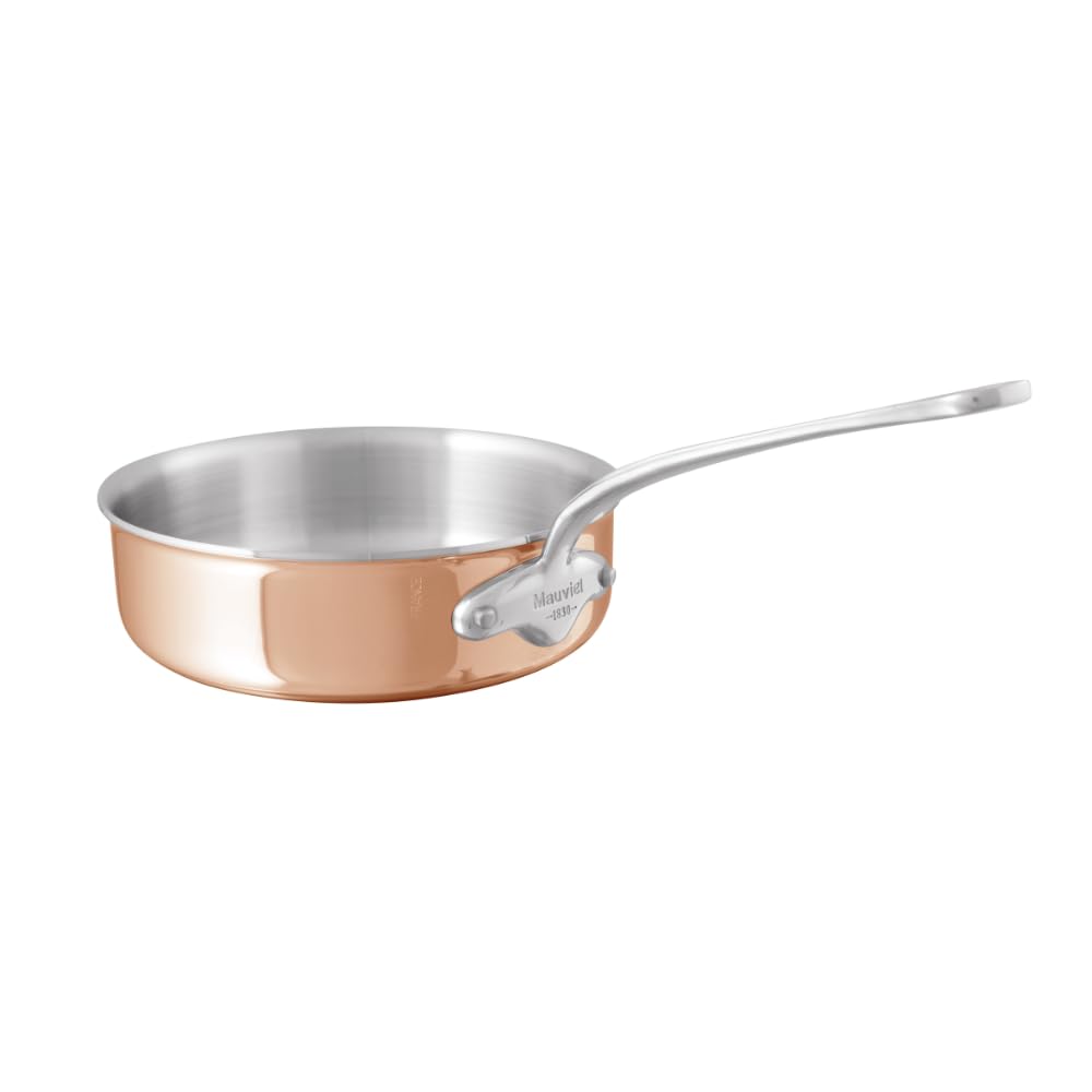 Mauviel M'6 S, sauteuse acier inoxydable, induction, poignée fonte, 1,5 l