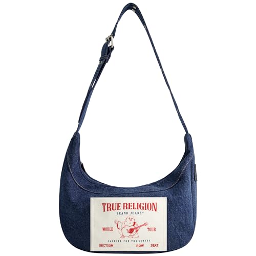 Image of True Religion Women's Shoulder Bag Purse, Buddha Pocket Hobo Handbag with Adjustable Strap