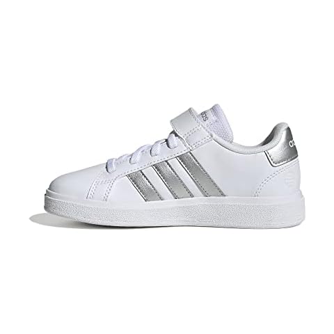 Calzado de tenis adidas Grand Court 2.0 EL K, FTWR White/Matte Silver/Matte Silver, 35 EU Cover