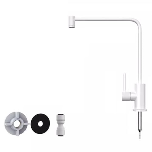 HXFFXHF Küchenarmatur mit Trinkwasser, Trinkwasser, Wasserhahn, Küchenspüle, Wasserhahn, Edelstahl, 1/4, Weiß HXFFXHF Küchenarmatur mit Trinkwasser, Trinkwasser, Wasserhahn, Küchenspüle, Wasserhahn, Edelstahl, 1/4, Weiß