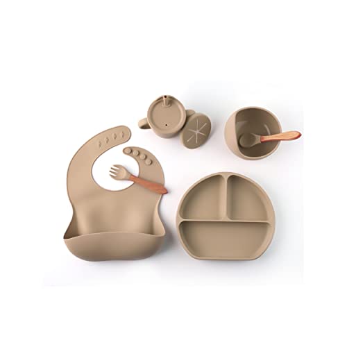 Make Mealtime Hassle-Free with Our 9-Piece Silicone Feeding Set - Perfect for Baby Led Weaning - BPA-Free and Easy to Clean