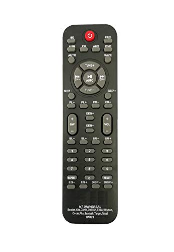 Image of LipiWorld UN129 Home Theatre System Remote Control (Suitable - Beston Home Theater Old Exactly Same Will Only Work) Compatible for Beston Home Theater Remote