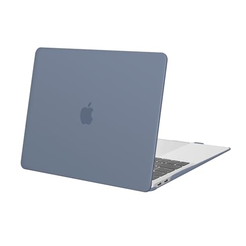 Image of MOSISO Compatible with MacBook Air 13 inch Case 2022 2021 2020 2019 2018 Release A2337 M1 A2179 A1932 Touch ID, Plastic Hard Shell Cover Compatible with MacBook Air 13.3 inch Case, Haze Blue