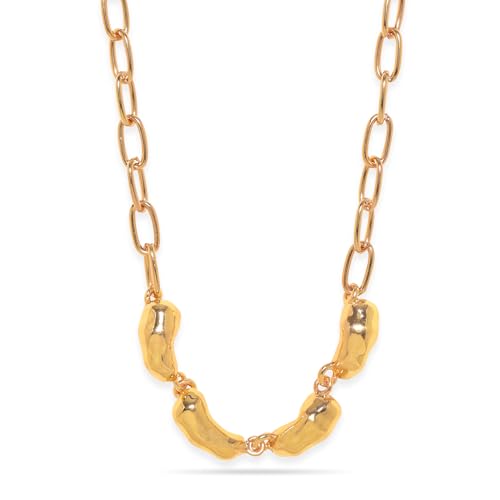 Image of Rubans Demi Fine Stainless Steel Necklace Chain Link Gift for Women & Girls