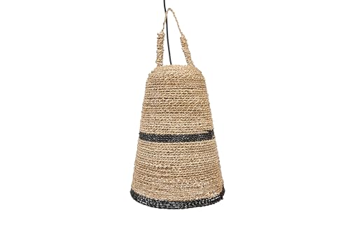 Suspension naturelle E27 bicolore noir pour ampoule 240V - 2