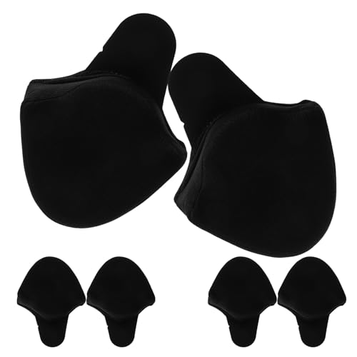 Mikinona Protectores Auditivos Desmontables para Casco de Motocicleta, 3 Juegos Forro Térmico Cálido, Almohadillas Antirruido y Resistentes al Viento, Compatibles para Ciclismo E Invierno