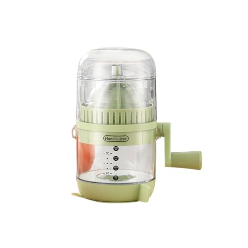 SunnyLark 人間工学に基づいたハンドル付き手動ジューサー、快適なグリップ付き手動野菜絞り器、レモンオレンジジュース抽出器