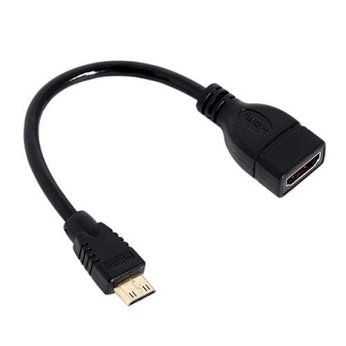 Image of TV-Out Cable (10cm-23cm) 4K High Speed HDMI Male to Female Extension Cable for Google Chrome Cast, fire tv Stick, Laptop /PC, LCD /LED TV, Xbox, PS3 /PS4- Black (Pack of 1)(Imported)