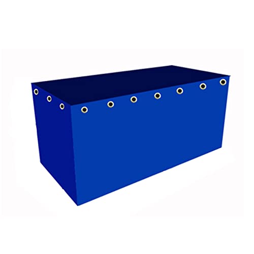 Forro de estanque duradero y flexible para estanque de peces, película impermeable y duradera, forro azul para estanques koi, jardín, paisajismo, piscinas, fuente (color: azul, tamaño: 5 x 3 x 1 m)