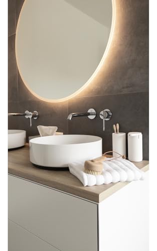 Image of Zone Denmark 14490 Tooth Brush Tumbler, Rim 5.4 inches (13.6 cm), White