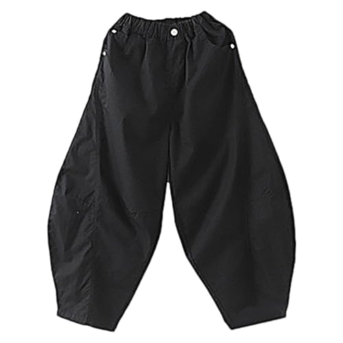 Boys Casual Pants Summer Lightweight Outdoor Trousers Elastic Waist Comfortable Clothing for Ages 4-12 Daily4