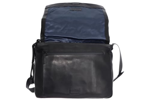 Messenger en cuir Leonhard Heyden Den Haag de 37 cm avec compartiment pc