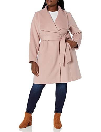 Image of Cole Haan Women's Belted Wool Blend Wrap Coat