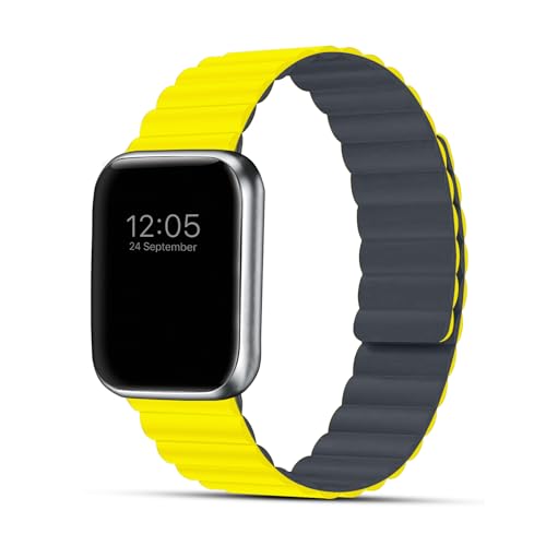 Image of GRIPP Reverser Premium Silicone Magnetic Watch Strap for 40mm /41mm /42mm, Watch Series 11 /10 /9 /8 /7 /6 /5 /4 /3 /2 /1, SE 3 /2 /1, Slim, Lightweight, Adjustable (Watch Not Included)