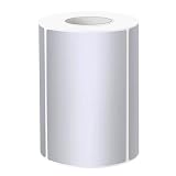 Yeachlaing 2" x 3" Silver Thermal Label Stickers,Waterproof Thermal Printer Sticker Labels for Gift Wrapping, Self-Adhesive Name Price Tag DIY Custom Logo Design (280 pcs,Silver)