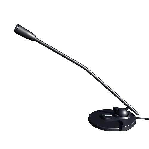 Desktop PC Microphone Slimline Design Noise Reducing 3.5mm Jack Connection VOIP Laptop Computer Plug and Play