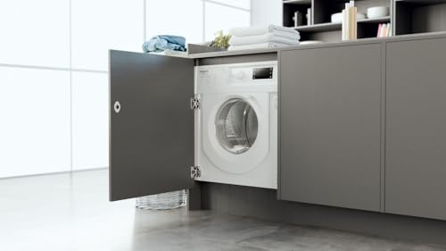 Lave linge hublot encastrable HOTPOINT BIWMHG71483EU MyTime 7 kg Induction L60cm 1400 trsmin - vue 7