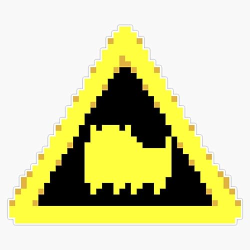Deltarune Dog Warning Vinyl Sticker Waterproof Bumper Sticker Laptop Window 5"