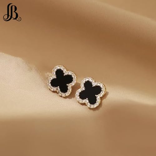 Clover Earrings for Women | Stylish Designer Studded Clover Stud Earrings | Lovely Gift for Women4