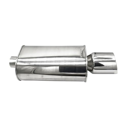 Embout échappement 76mm en acier inoxydable pour silencieux sport de voiture
