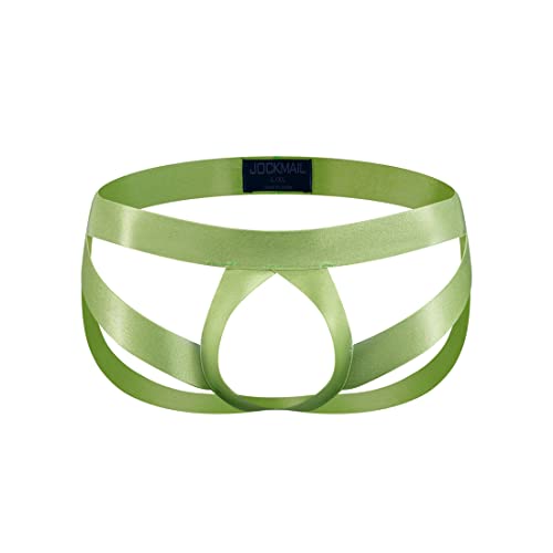 JOCKMAIL 4PCS/PACK Mens Underwear Jockstrap Thong Underwear Stretch Mens Jockstrap G-string Athletic Supporter4