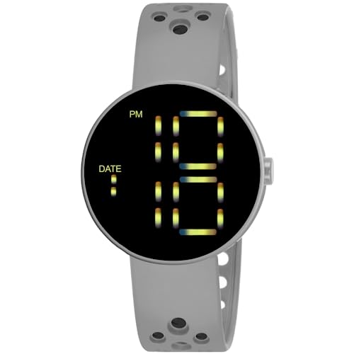 Image of PAPIO Digital Boy's Watch (Black Dial Multi Colored Strap)