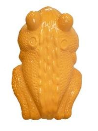 Amazon｜陶器製置物/カエルの傘立て/蛙/傘置き/黄/イエロー/金運