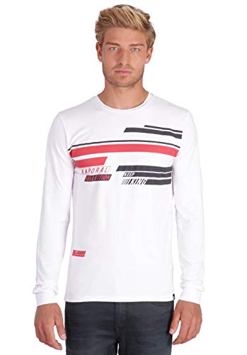 Kaporal - T-Shirt à Manches Courtes - Migo - Homme - M - Blanc