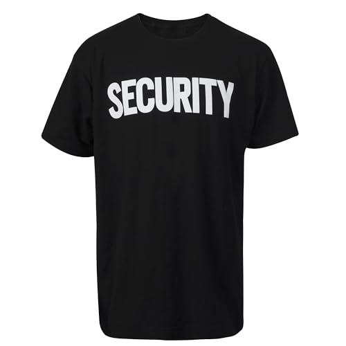 Security Shirt | Printed on Front/Back | Guard T-Shirt 2 Sided Print | Event Staff Safety Tee2