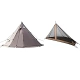 OneTigris Rock Fotress Hot Tent and 2-3 Person Half Dome Mesh Inner Tent Combo