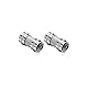conecto F-Verbinder, F-Kupplung, F-Stecker auf, Adapter zur Verlängerung von Antennen-Kabel/Koaxial-Kabel, 2er Set, SA-CC50825-SET2, Nickel