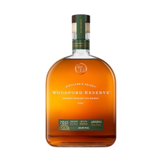 Woodford Reserve Whisky Bourbon RYE, Especiado Dulce, 45,2% Vol. de Alcohol, 700 ml