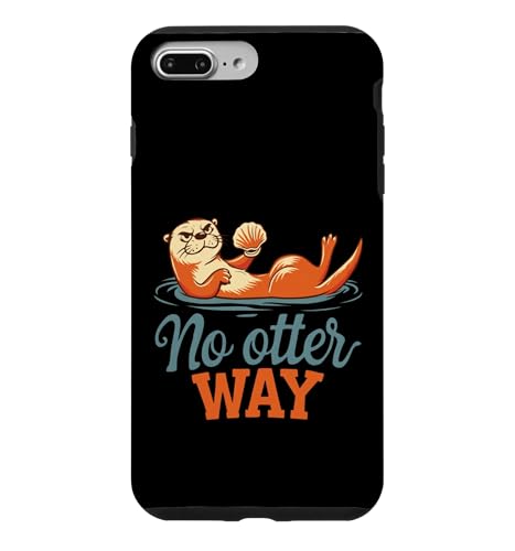 No Otter Way Pun �ʔ��� �t���[�e�B���O�J���E�\ ���� �X�}�z�P�[�X iPhone 7 Plus/8 Plus �p