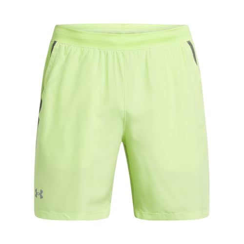 Under Armour Men's Launch Run 7-inch Shorts, (304) Morph Green/Castlerock/Reflective, X-Large