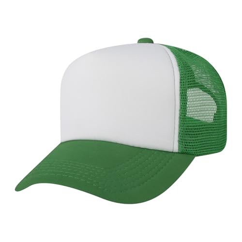 TopTie Kids 5 Panel Trucker Cap Mesh Snapback Hat Foam Front for Boys Girls Aged 3-7 Years Old2