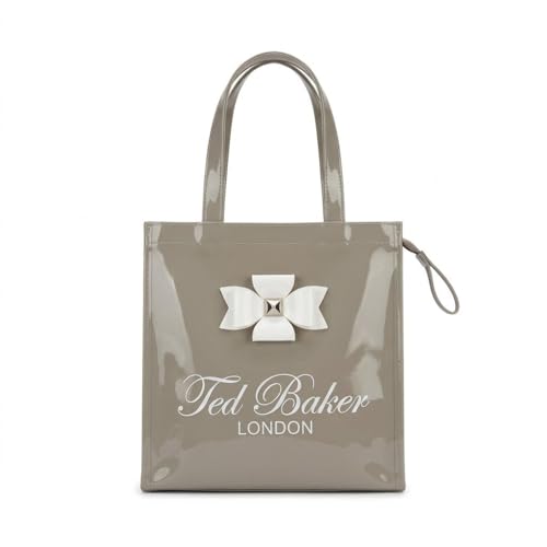 Image of SEA MOUNT Ted Baker London Multipurpose Tote Bag with Signature Bow Detail Spacious Travel Carryall, Everyday Shopping Organiser, Durable Shoulder Handbag for Work, Office, Travel & Daily Essentials