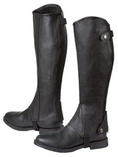 Minichaps en cuir Covalliero Elasto noir taille S pour cavalier - 10
