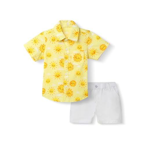 Image of Nautinati Boys Printed Shirt & Short Clothing Set Combo | Age 0-3 Years
