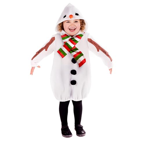 Disfraz completo de muñeco de nieve para niños 3-4 años miniatura 2