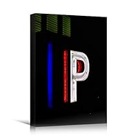 Canvas Wall Art Light Quotes Bedroom Industrial Inspirational Modern Art Multicolor Neon Photography Quotes Urban - 12x18 inches