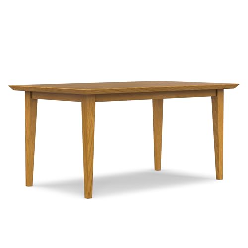 SIMPLIHOME Colby Dining Table - 60 inch Wide Solid Wood Oak...