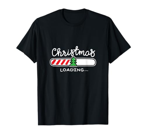 Christmas Loading Funny Novelty Graphic Tees & Cool Designs t-shirt, Preto