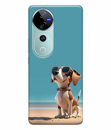 Image of Cute Pet Dog Lover Printed Hard Back Case Cover & Compatible for Vivo V40 | Vivo V40 Pro | T3 Ultra 5G (Multicolor) - D1814