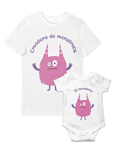 Camiseta Body Conjunto Mamá Niña Regalo Original Día de La Madre