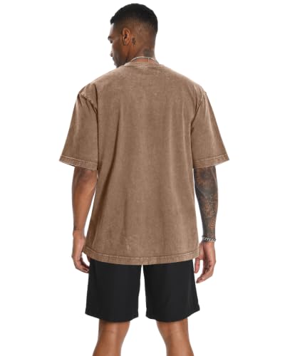Image of Oversized Tshirts for Men Short Sleeve Vintage Washed Basic Loose Tees 2026